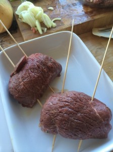 Beef Olives - Rolled and Skewered